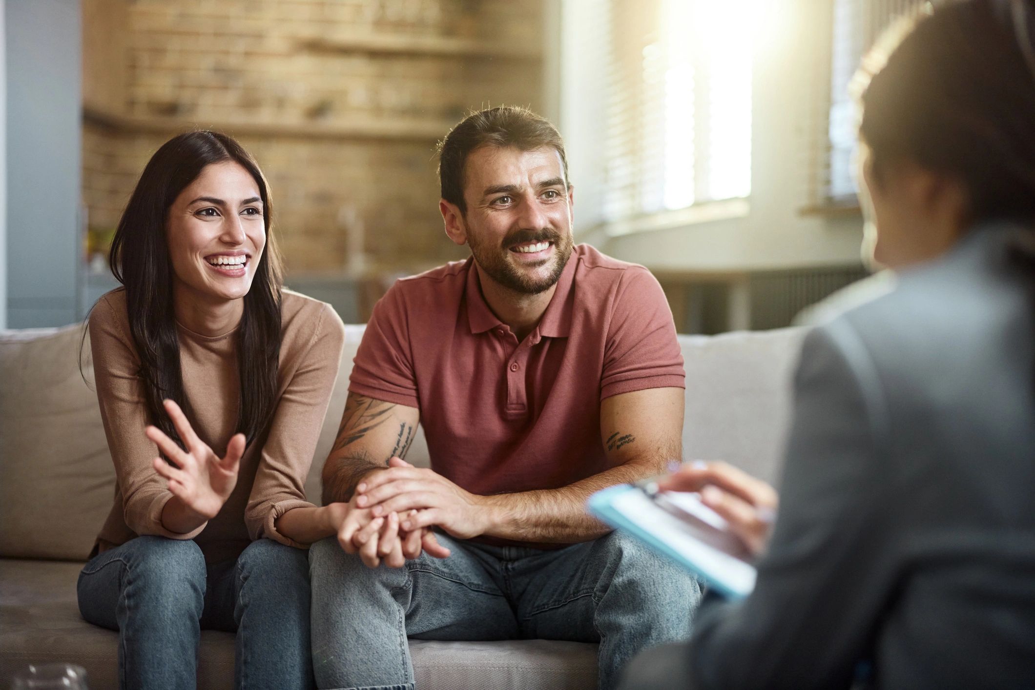 Couple in counseling session